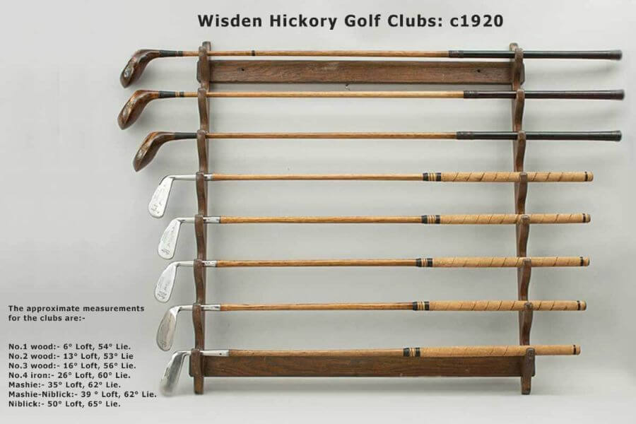 Wisden Hickory Golf Clubs c1920's Set of Playable Wisden Hickory Golf Clubs. A good playable set of eight hickory shafted golf clubs just ready to hit the fairways with.